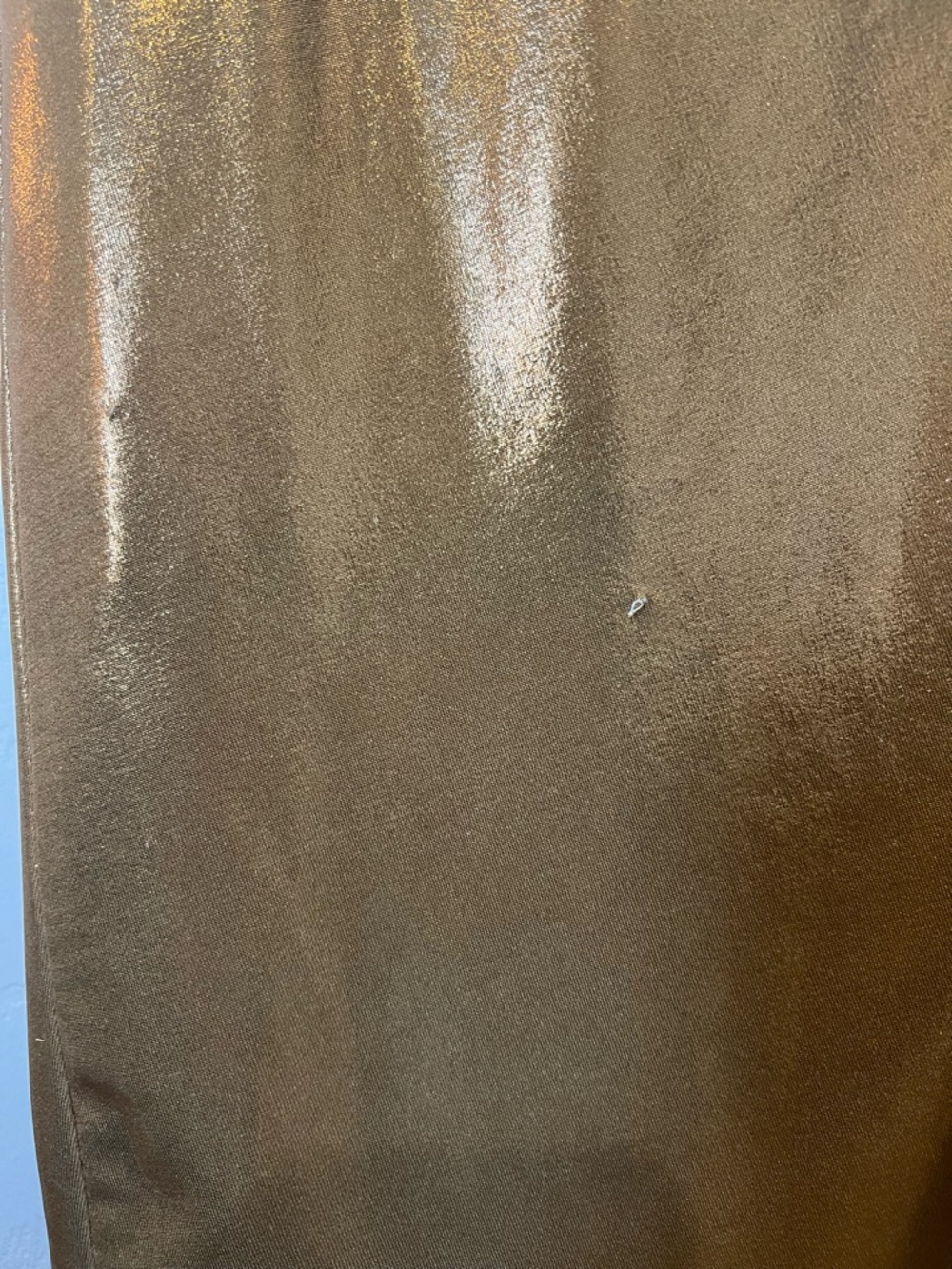 Robert Rodriguez Metallic Gold Cowl Neck Dress - Picture 10 of 14